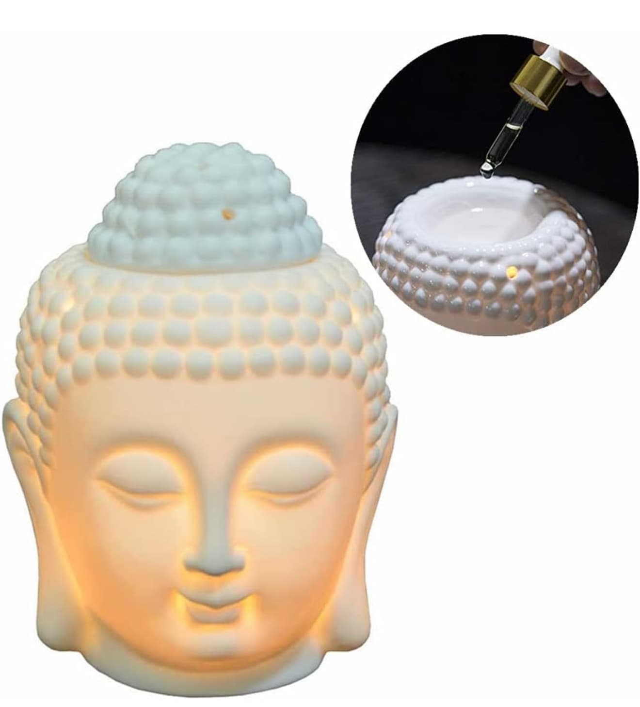 Buddha head aroma lamp